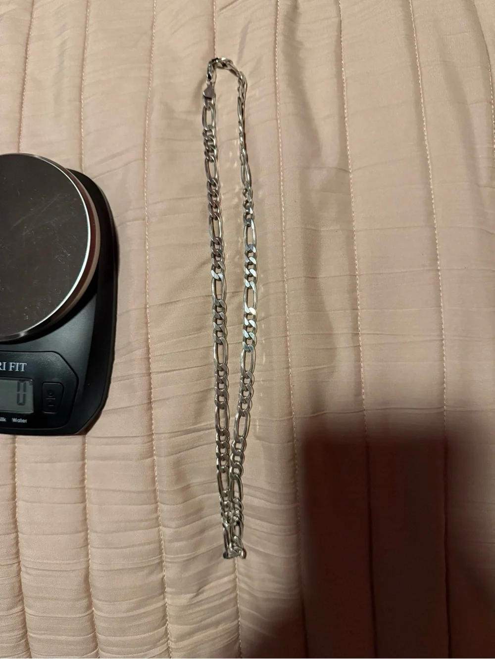 Men's Silver Italy Siover Chain Necklace 12”- Classic Linked Design